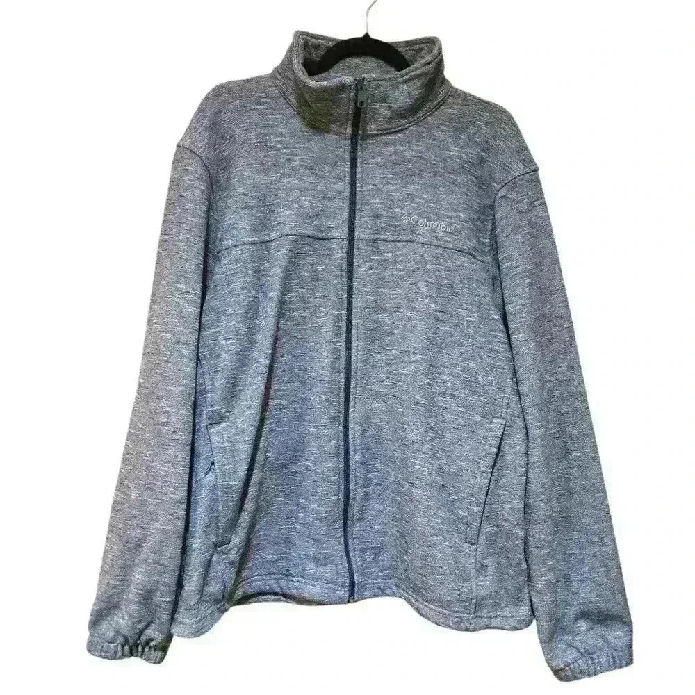 Columbia Sportswear Men's Zip-up Jacket Blue Size Large #058